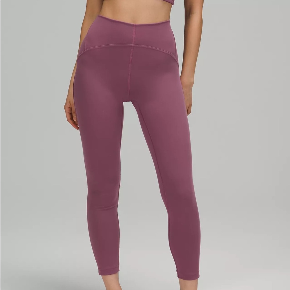 NWOT Lululemon Instill leggings in vintage plum